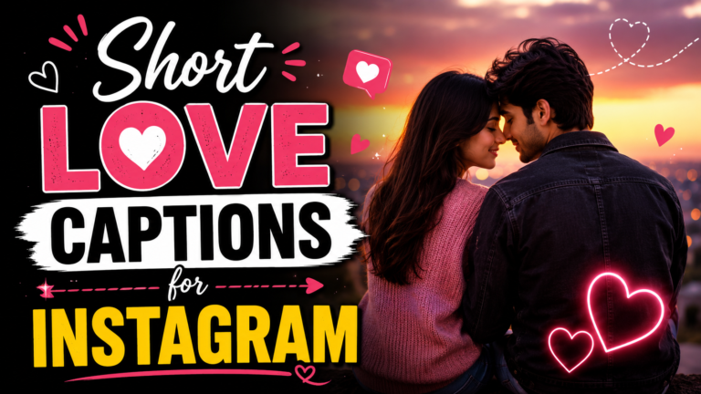 Short love captions for Instagram