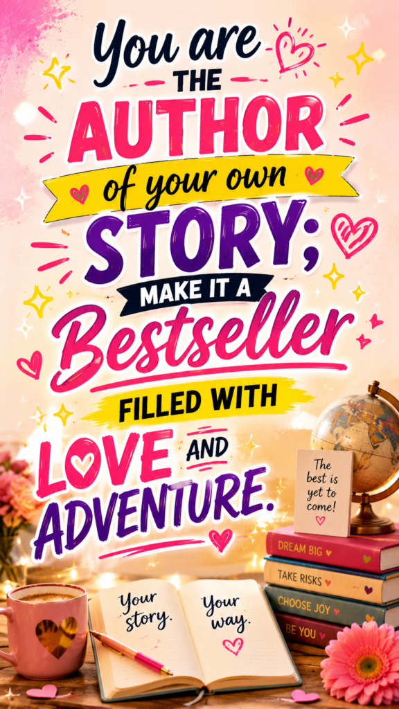 You are the author of your oen story