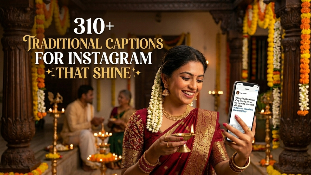 Traditional captions for instagram
