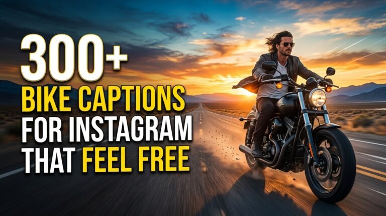 300+ Bike Captions for Instagram That Feel Free