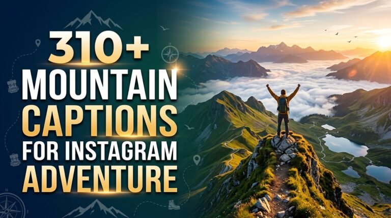 310+ Mountain Captions For Instagram Adventure
