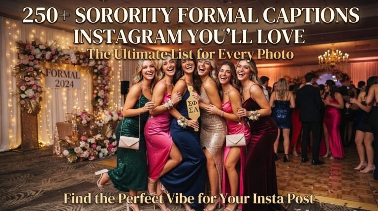 250+ Sorority Formal Captions Instagram You’ll Love