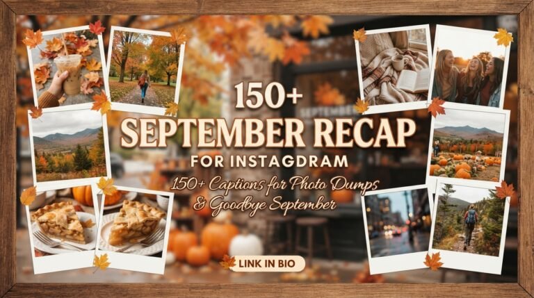150+ September Recap Captions for Instagram (Photo Dumps & Goodbye September)